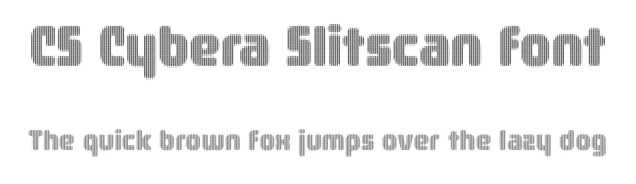 CS Cybera Slitscan font by craftsupplyco — Display Font