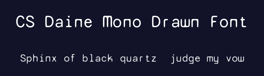 CS Daine Mono Drawn Font by craftsupplyco — Display Font — thumbnail 2