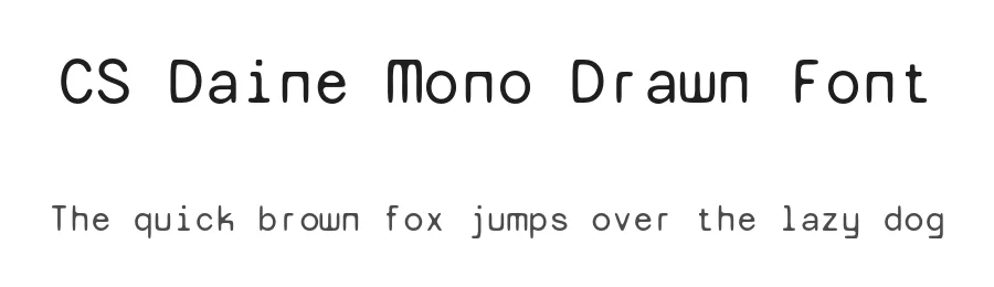 CS Daine Mono Drawn Font by craftsupplyco — Display Font