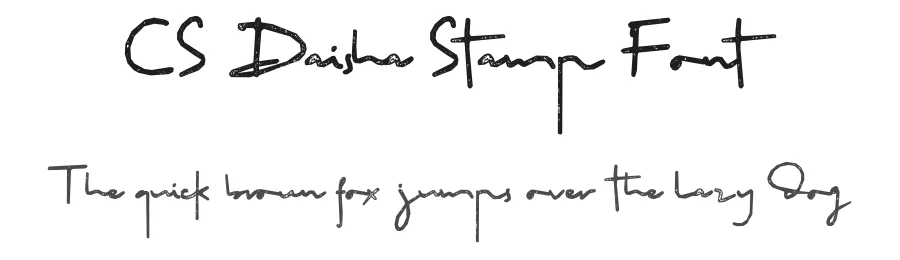 CS Daisha Stamp Font by craftsupplyco — Script Handwritten Font