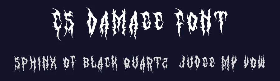 CS Damage Font by craftsupplyco — Display Font — thumbnail 2