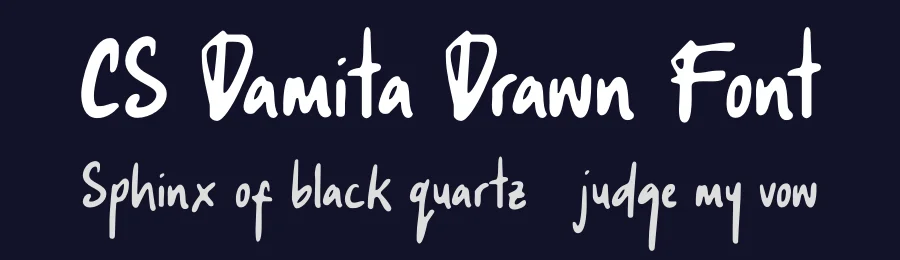 CS Damita Drawn Font by craftsupplyco — Script Handwritten Font — thumbnail 2