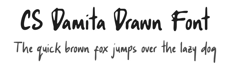 CS Damita Drawn Font by craftsupplyco — Script Handwritten Font