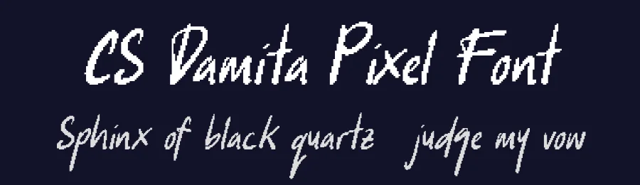 CS Damita Pixel Font by craftsupplyco — Script Handwritten Font — thumbnail 2