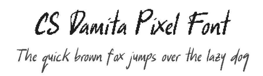 CS Damita Pixel Font by craftsupplyco — Script Handwritten Font