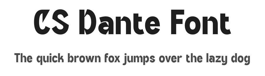 CS Dante Font by craftsupplyco — Display Font