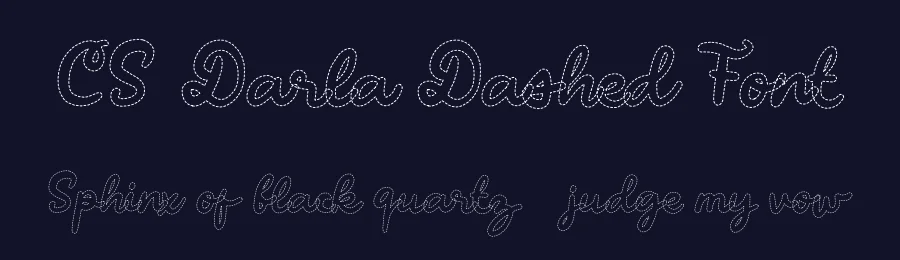 CS Darla Dashed Font by craftsupplyco — Script Handwritten Font — thumbnail 2