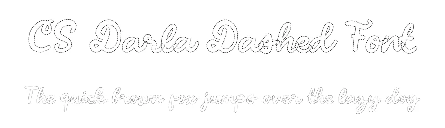 CS Darla Dashed Font by craftsupplyco — Script Handwritten Font