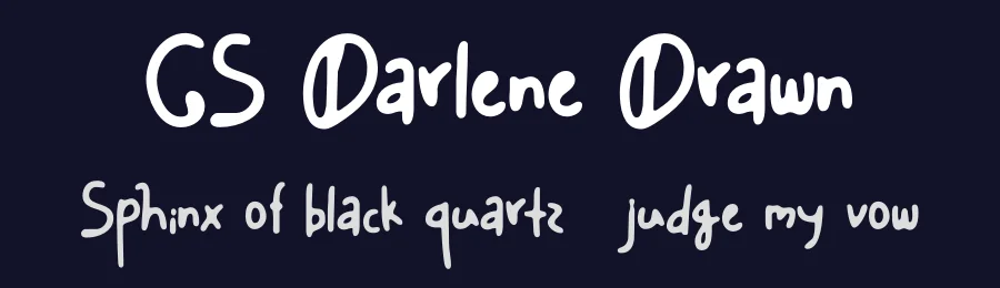 CS Darlene Drawn by craftsupplyco — Script Handwritten Font — thumbnail 2