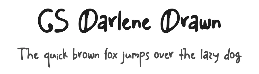 CS Darlene Drawn by craftsupplyco — Script Handwritten Font