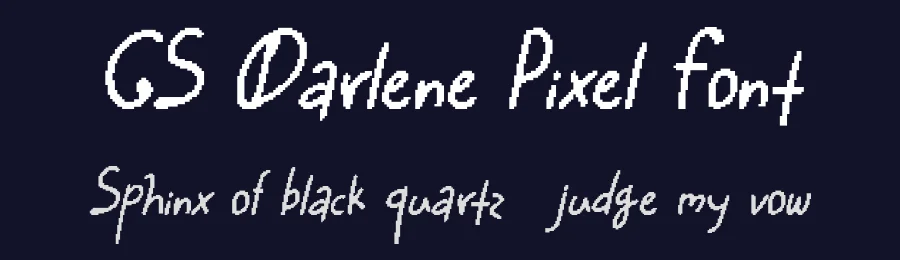 CS Darlene Pixel Font by craftsupplyco — Script Handwritten Font — thumbnail 2
