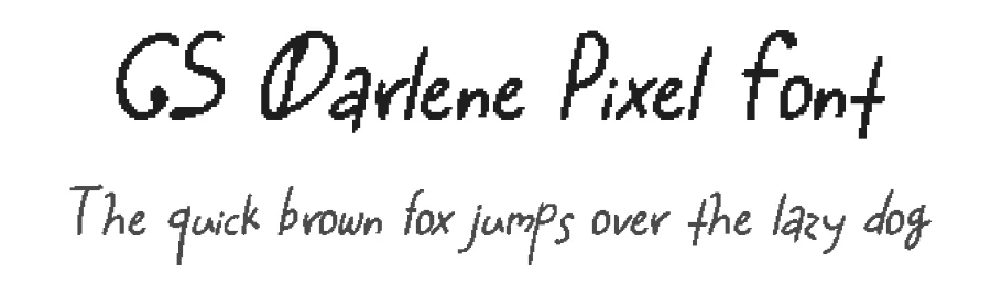 CS Darlene Pixel Font by craftsupplyco — Script Handwritten Font