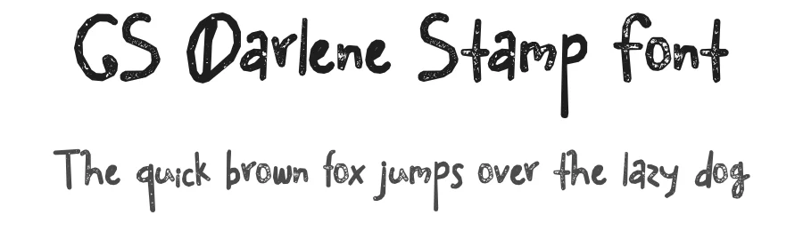 CS Darlene Stamp Font by craftsupplyco — Script Handwritten Font