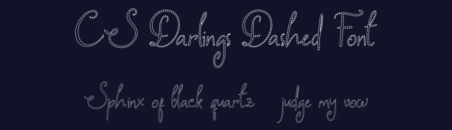 CS Darlings Dashed Font by craftsupplyco — Script Handwritten Font — thumbnail 2