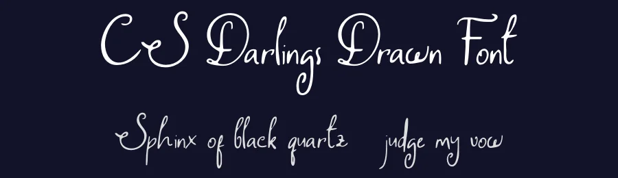 CS Darlings Drawn Font by craftsupplyco — Script Handwritten Font — thumbnail 2