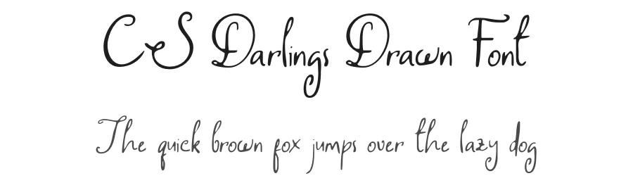 CS Darlings Drawn Font by craftsupplyco — Script Handwritten Font