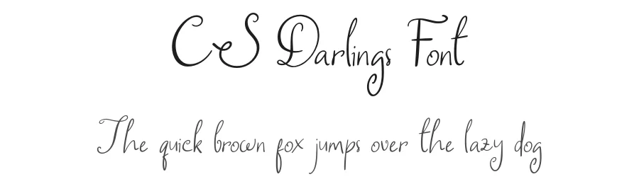 CS Darlings Font by craftsupplyco — Display Font