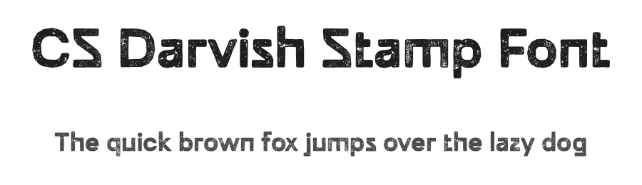 CS Darvish Stamp Font by craftsupplyco — Sans Serif Font