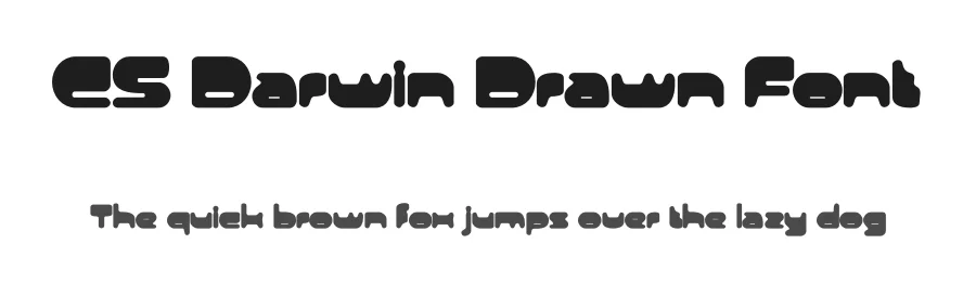 CS Darwin Drawn Font by craftsupplyco — Display Font