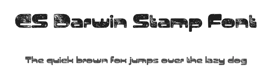 CS Darwin Stamp Font by craftsupplyco — Display Font