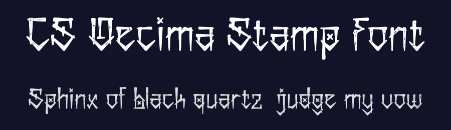 CS Decima Stamp Font by craftsupplyco — Display Font — thumbnail 2