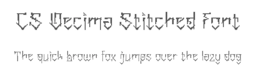CS Decima Stitched Font by craftsupplyco — Display Font