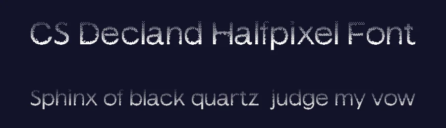CS Decland Halfpixel Font by craftsupplyco — Display Font — thumbnail 2
