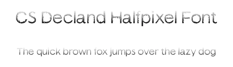CS Decland Halfpixel Font by craftsupplyco — Display Font