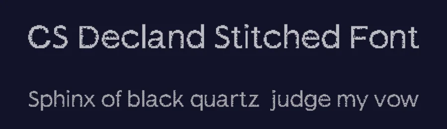 CS Decland Stitched Font by craftsupplyco — Display Font — thumbnail 2