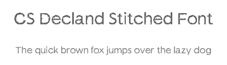 CS Decland Stitched Font by craftsupplyco — Display Font