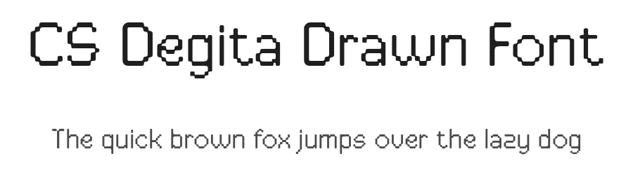 CS Degita Drawn Font by craftsupplyco — Display Font