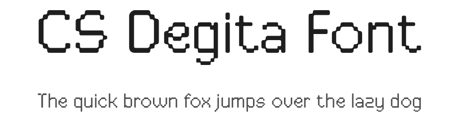 CS Degita Font by craftsupplyco — Display Font