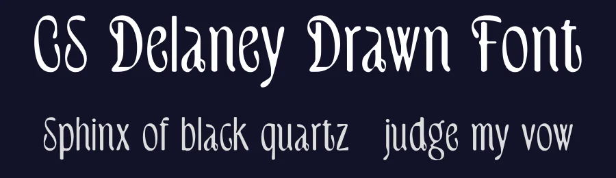 CS Delaney Drawn Font by craftsupplyco — Display Font — thumbnail 2