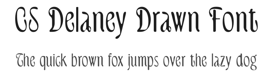 CS Delaney Drawn Font by craftsupplyco — Display Font
