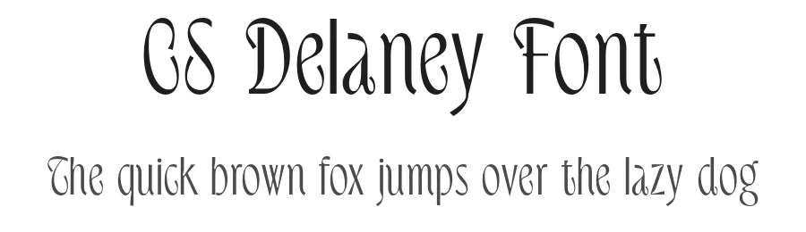 CS Delaney Font by craftsupplyco — Display Font