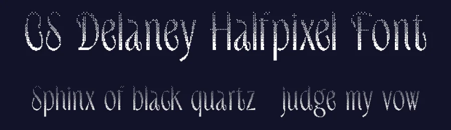 CS Delaney Halfpixel Font by craftsupplyco — Display Font — thumbnail 2