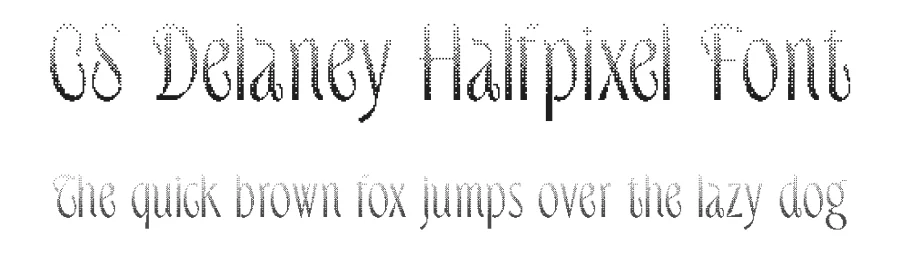 CS Delaney Halfpixel Font by craftsupplyco — Display Font