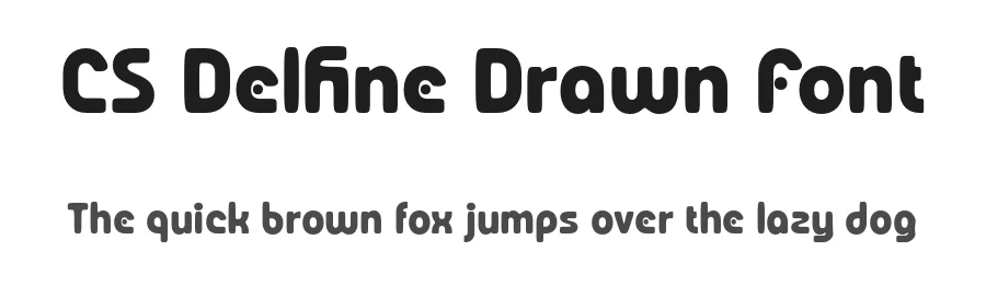 CS Delfine Drawn Font by craftsupplyco — Sans Serif Font