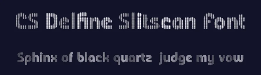 CS Delfine Slitscan Font by craftsupplyco — Display Font — thumbnail 2
