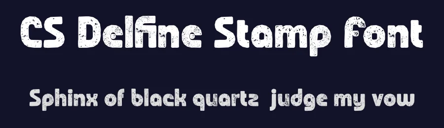 CS Delfine Stamp Font by craftsupplyco — Sans Serif Font — thumbnail 2