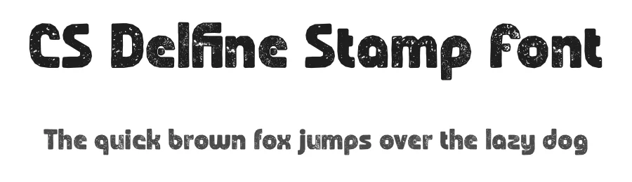 CS Delfine Stamp Font by craftsupplyco — Sans Serif Font
