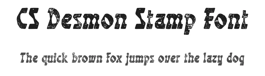 CS Desmon Stamp Font by craftsupplyco — Display Font