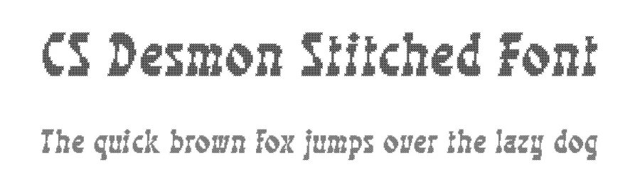 CS Desmon Stitched Font by craftsupplyco — Display Font