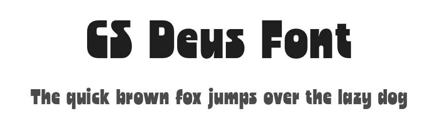 CS Deus Font by craftsupplyco — Display Font