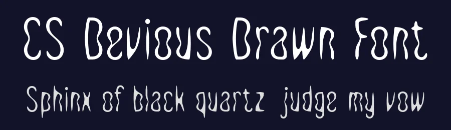 CS Devious Drawn Font by craftsupplyco — Display Font — thumbnail 2