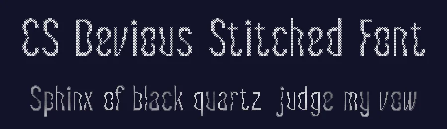 CS Devious Stitched Font by craftsupplyco — Display Font — thumbnail 2