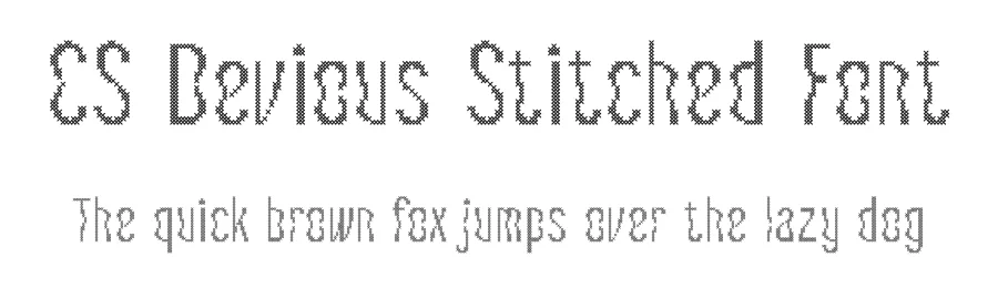 CS Devious Stitched Font by craftsupplyco — Display Font