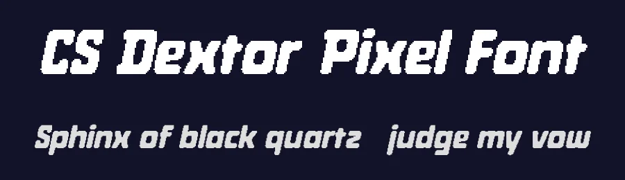CS Dextor Pixel Font by craftsupplyco — Display Font — thumbnail 2