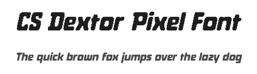 CS Dextor Pixel Font by craftsupplyco — Display Font
