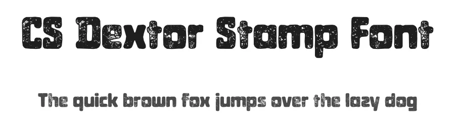 CS Dextor Stamp Font by craftsupplyco — Display Font